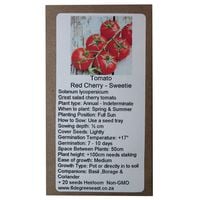 6 Degrees East Heirloom Veg Seeds - Tomato - Cherry Red Sweetie